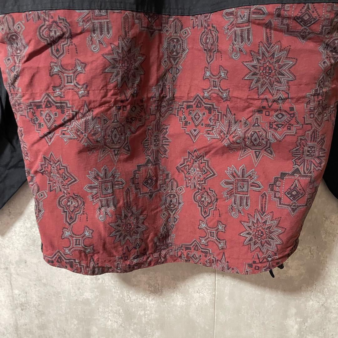 Burtonバートンスキーウェアスノーボードジャケットハーフジップ紺ネイビー赤