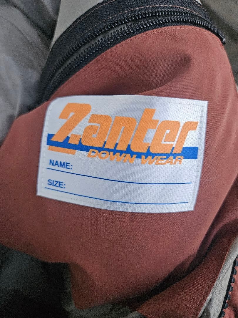 ZANTER　DOWN JACKET　ザンター　ダウンジャケット（Brick）