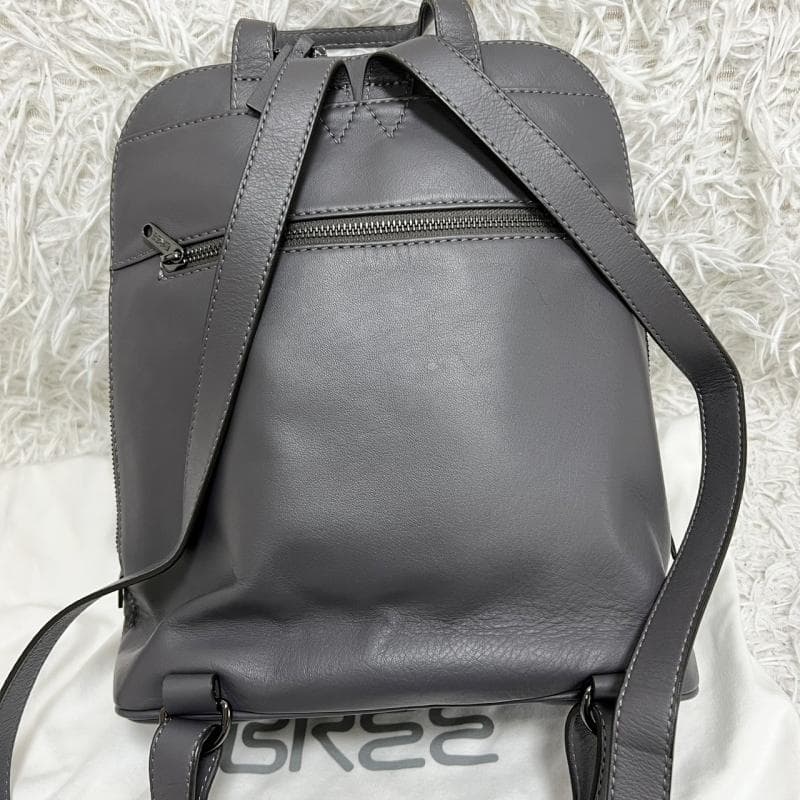 BREE リュック バックパック キルティング グレー レザー