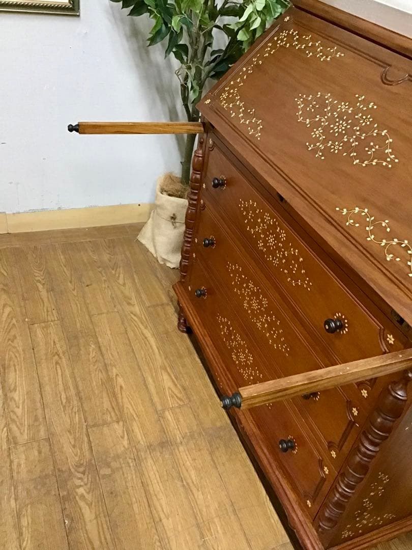 モフ☆管369☆ヨーロピアンヴィンテージ☆象嵌細工☆ライティングビューロー