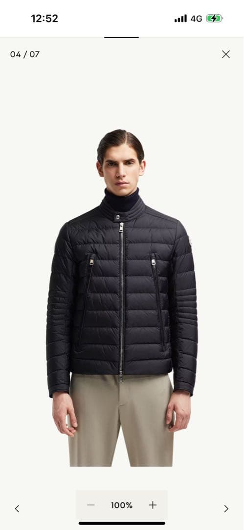 ドロップMONCLERモンクレールAmiotバイカージャケットサイズ2国内