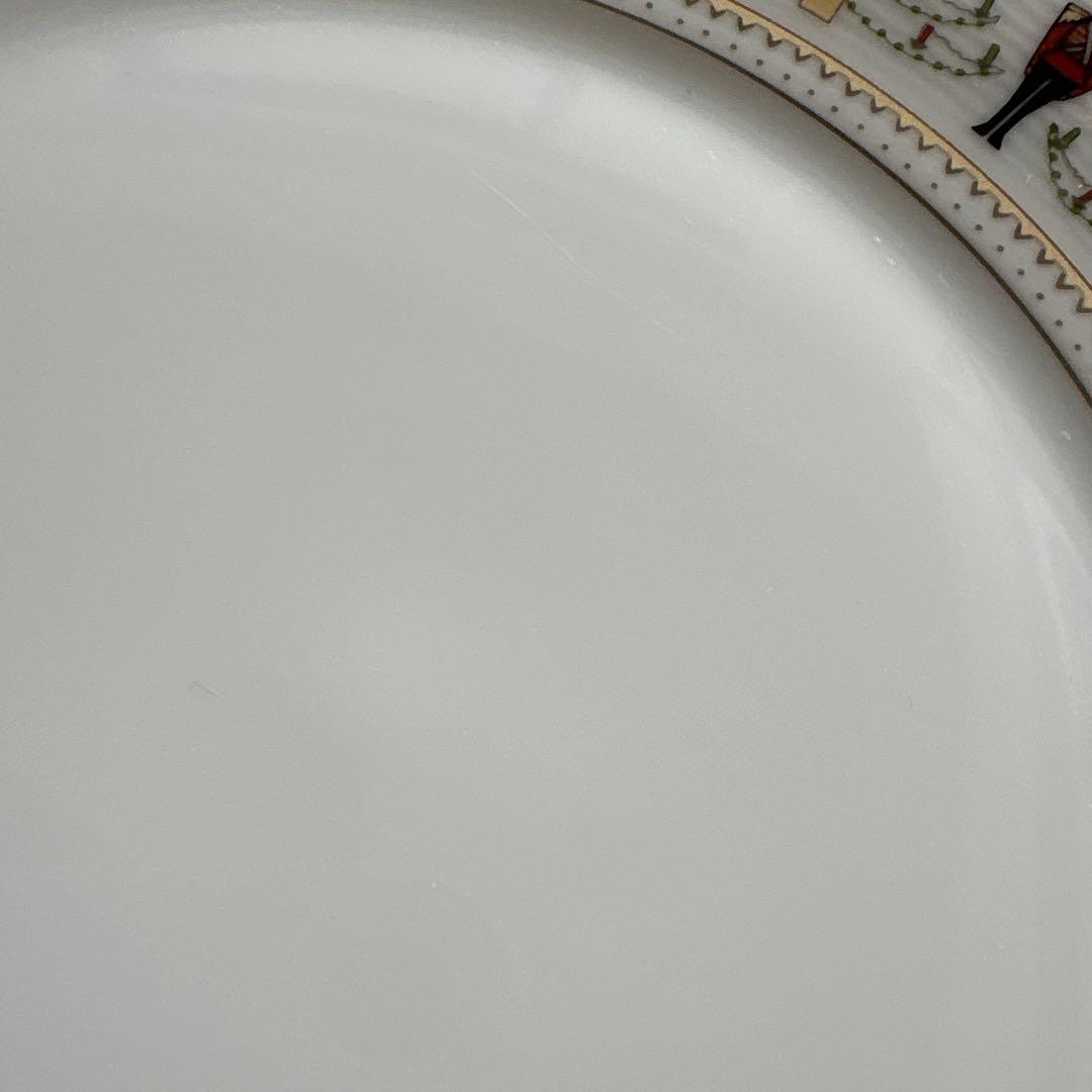 廃盤　希少　ベルナルド　リモージュ　クリスマス柄　プレート　ケーキ皿　4客