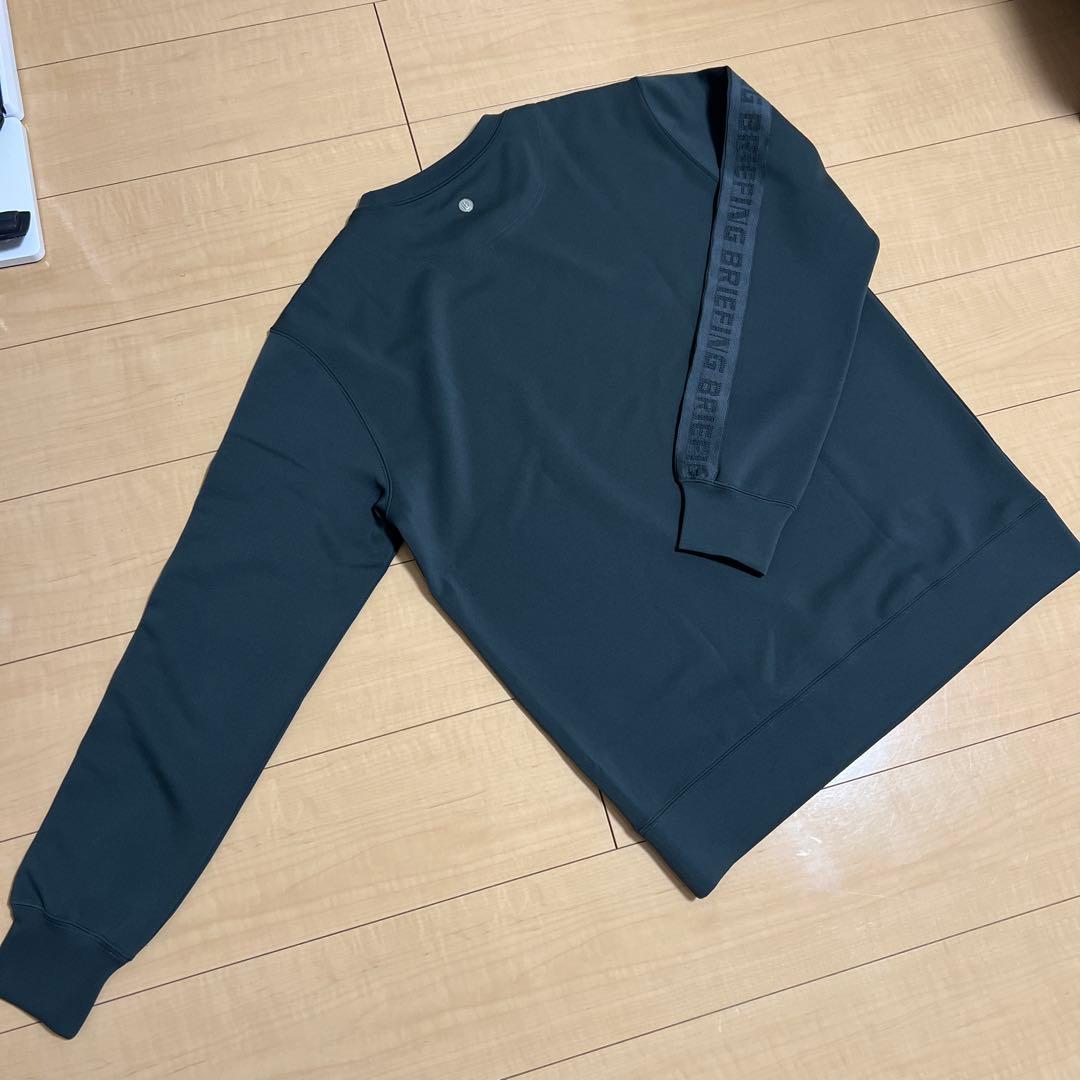 【美品】ブリーフィング　ゴルフ　メンズ　チャコール　サイズL 長袖