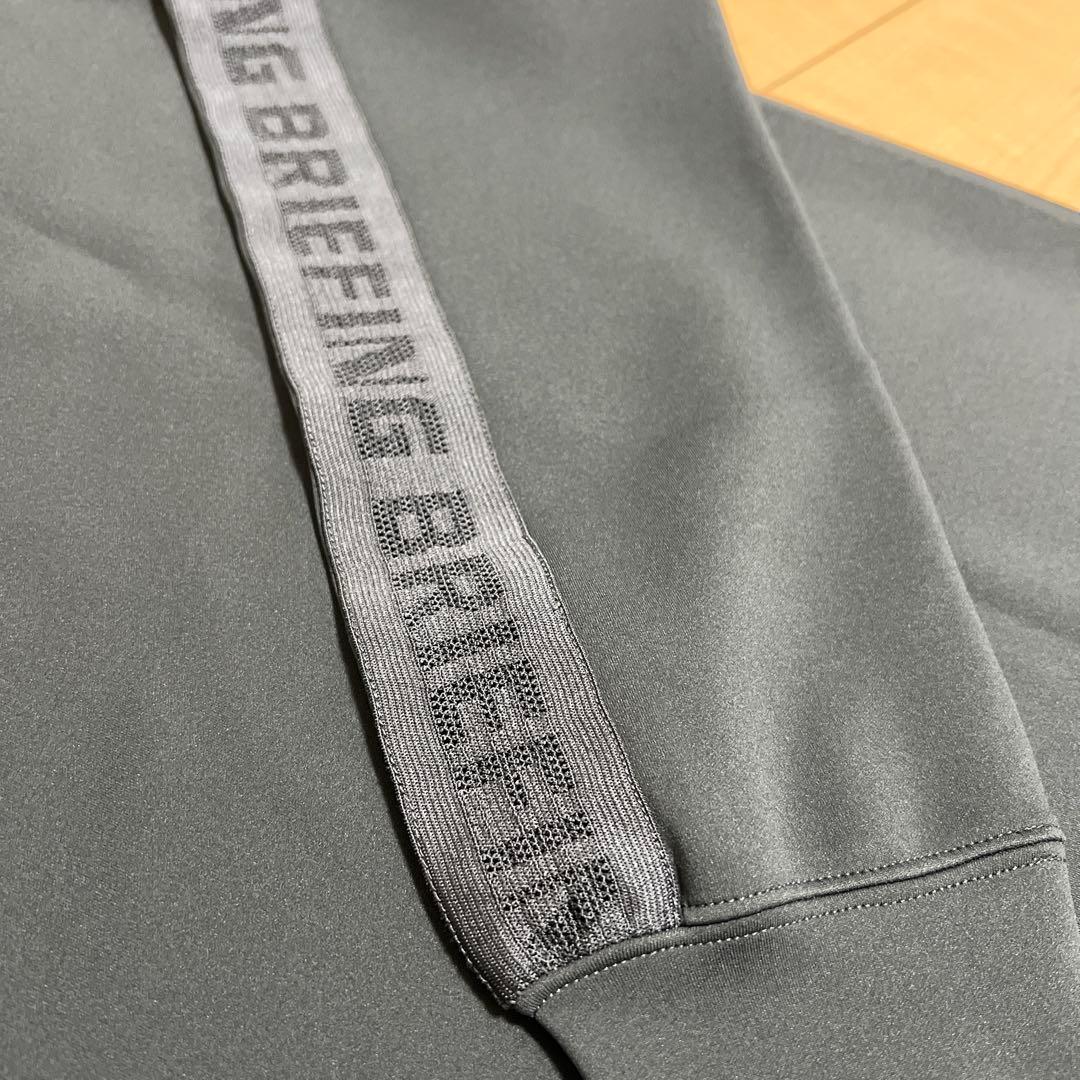 【美品】ブリーフィング　ゴルフ　メンズ　チャコール　サイズL 長袖
