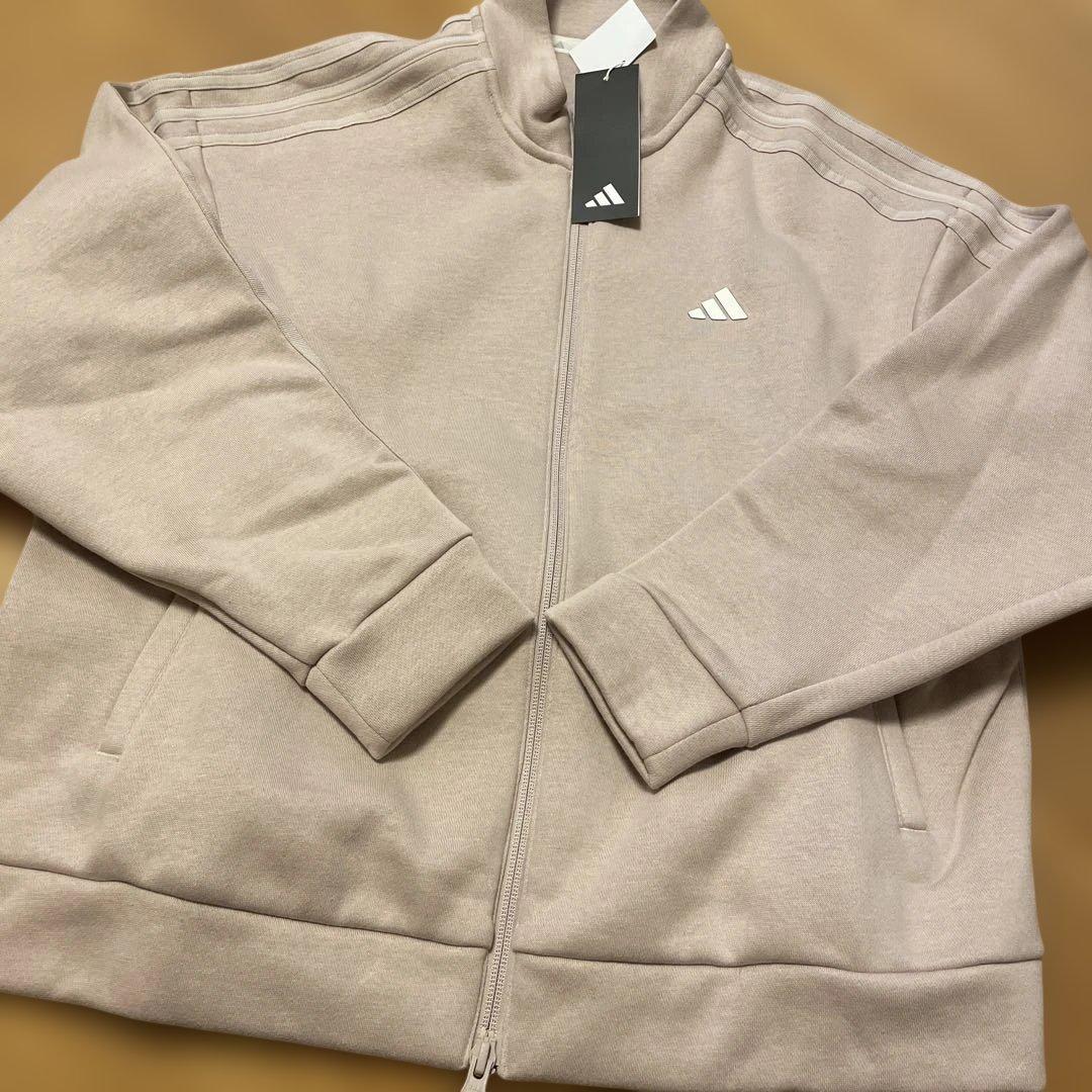 アディダスゴルフ　長袖トレーナー&スカート裏起毛セットアップ　スリーライン
