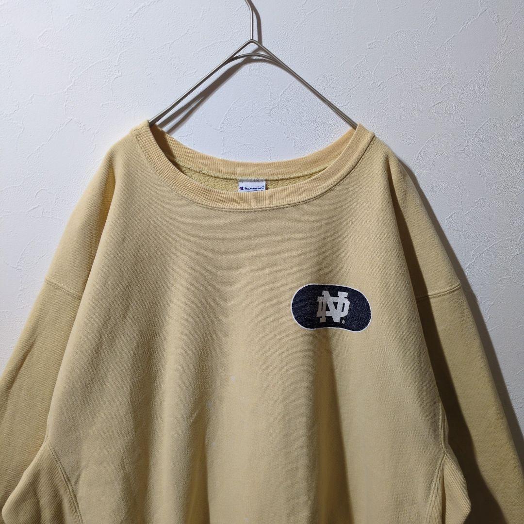 90s Champion リバースウィーブ カレッジ 刺繍タグ スウェット L