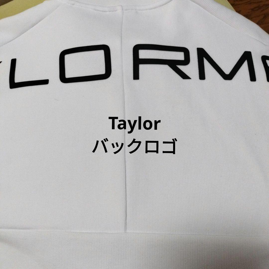 TaylorMade ホワイト 厚手冬素材カットソー、バックプリント