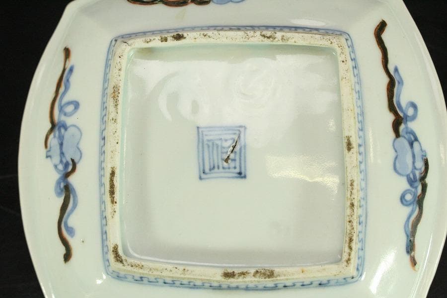古九谷 四方 皿 うぶ出し 小皿 参考品(ZE576) - メルカリ