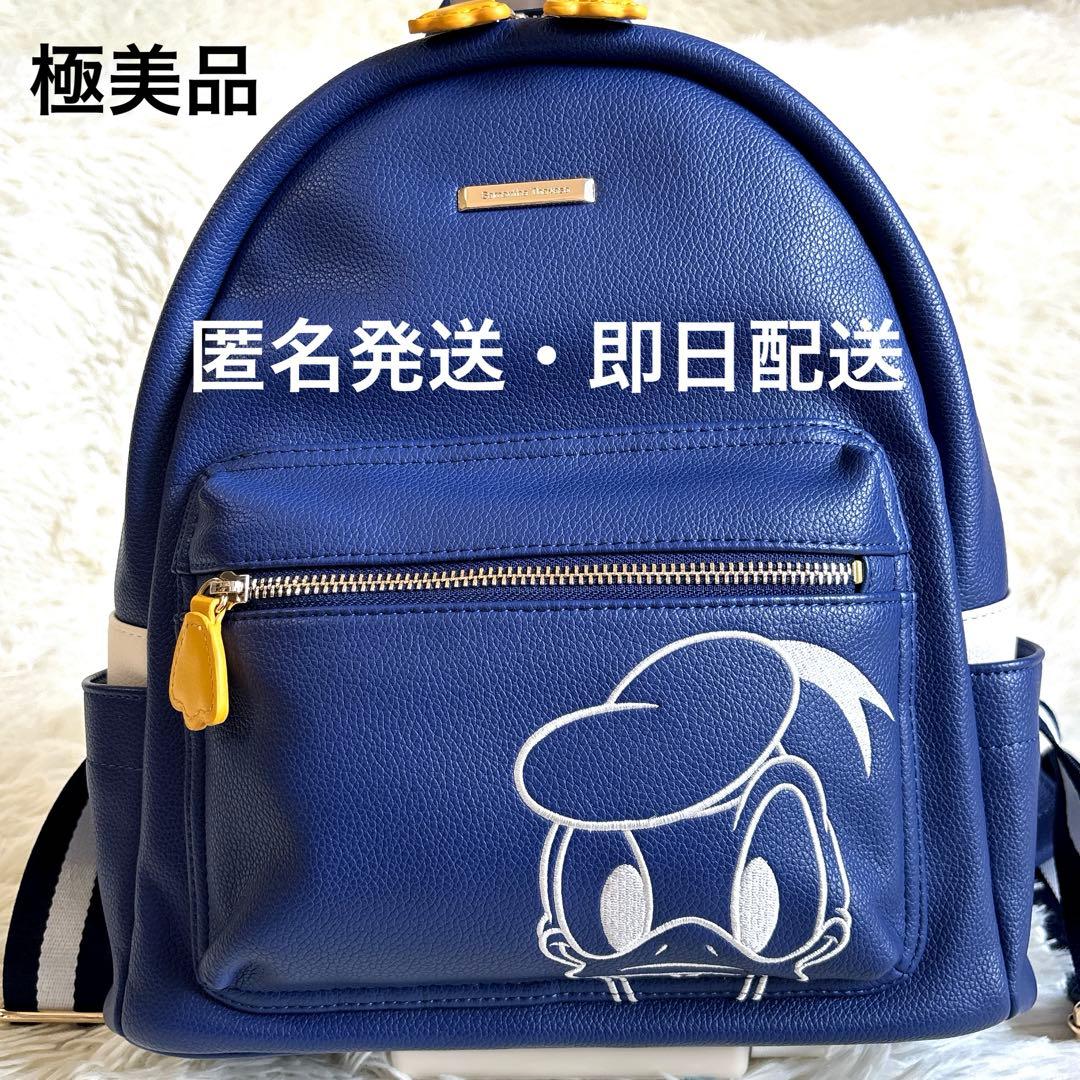 美品✨ドナルドダック 90周年 サマンサタバサ ディズニー バッグ リュック 青