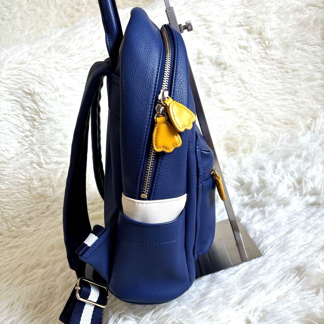 美品✨ドナルドダック 90周年 サマンサタバサ ディズニー バッグ リュック 青