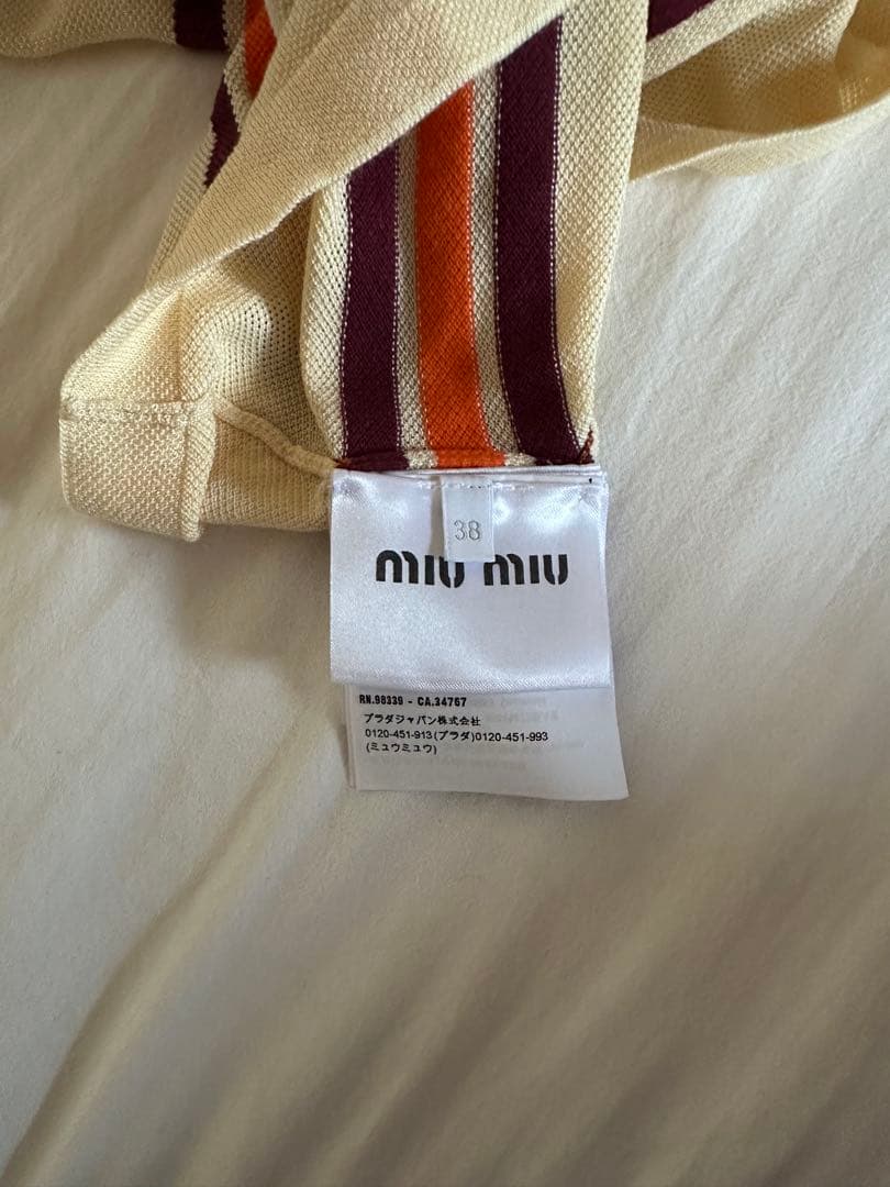 MIU MIU ボタン付きポロシャツ 38