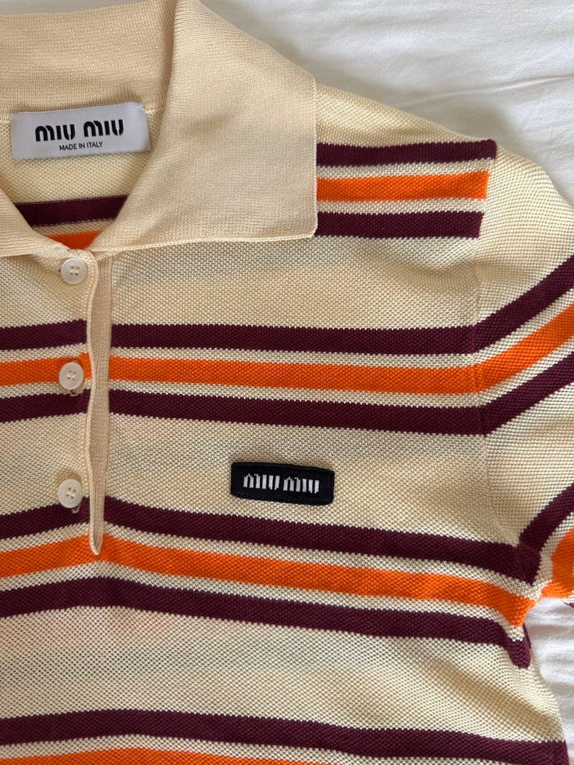 MIU MIU ボタン付きポロシャツ 38