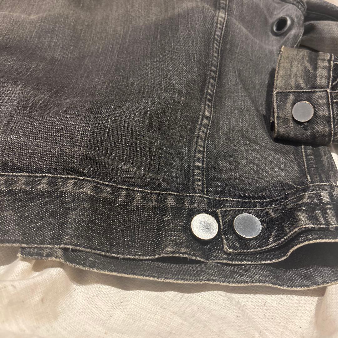 イヴサンローラン リヴゴーシュ ダメージ加工デニムジャケット