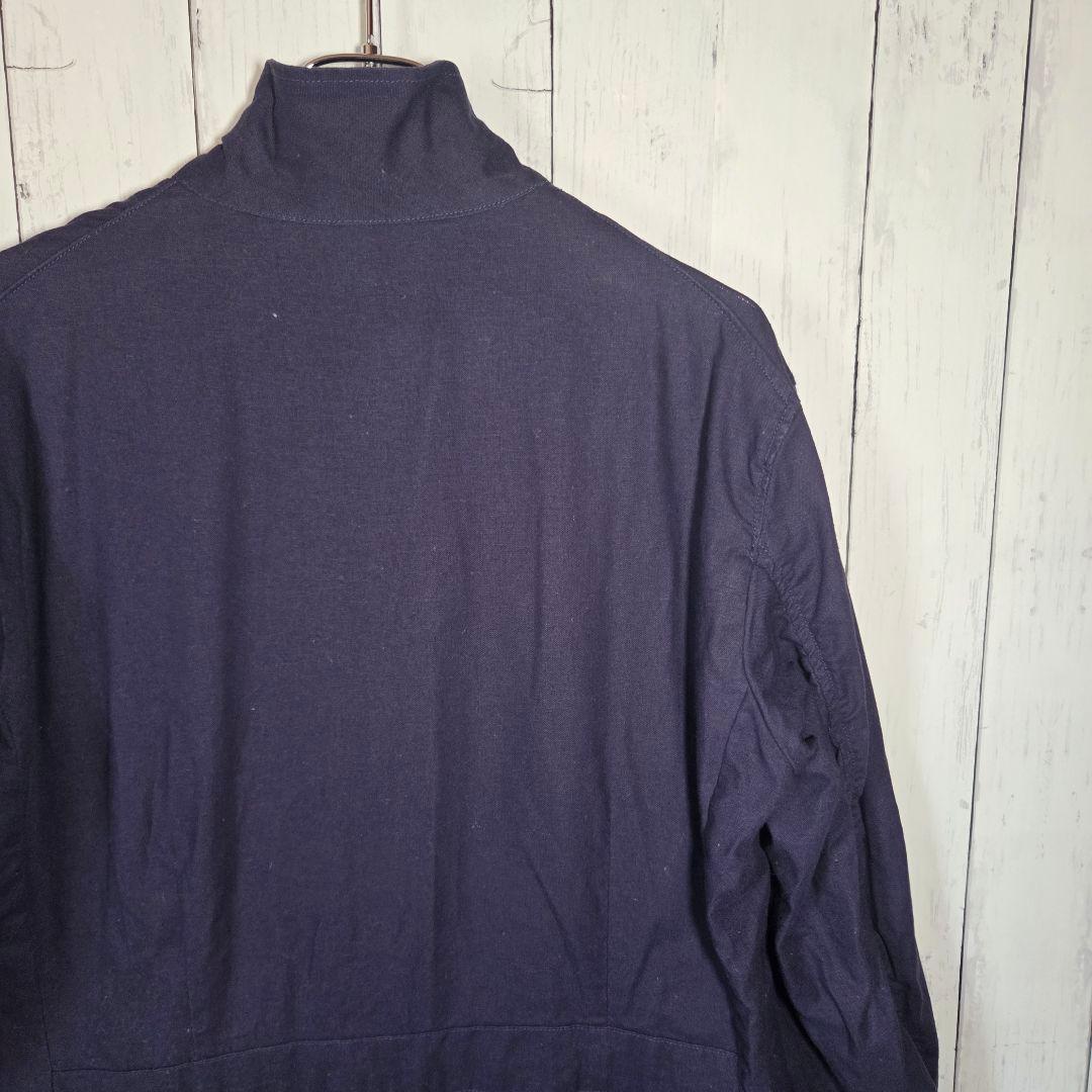 DANTON リネンコットン ショップコート ネイビー 42