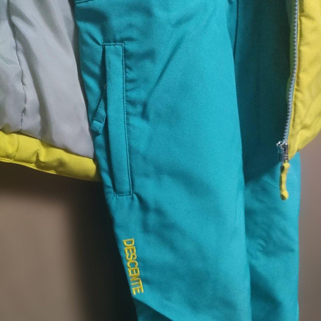 DESCENTE 子ども用スキーウェア イエロー/ブルー
