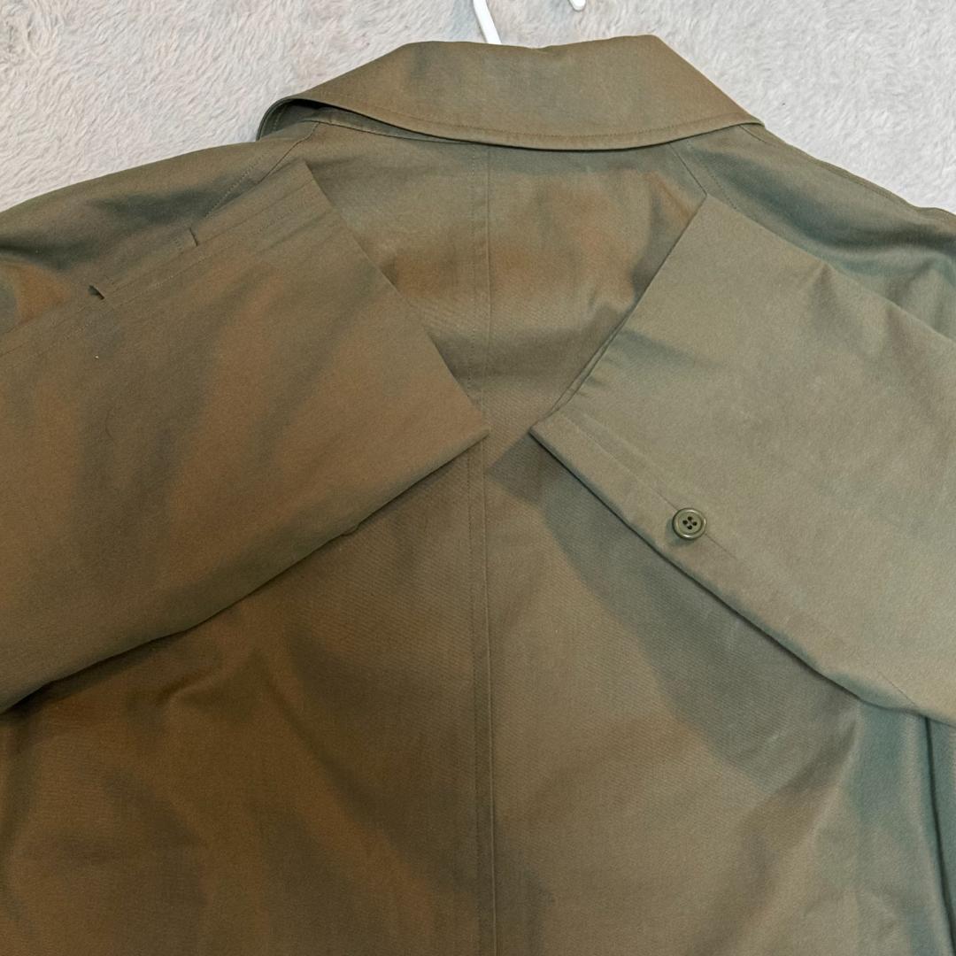 希少 BURBERRY 玉虫色 トレンチコート ノバチェック レディースL