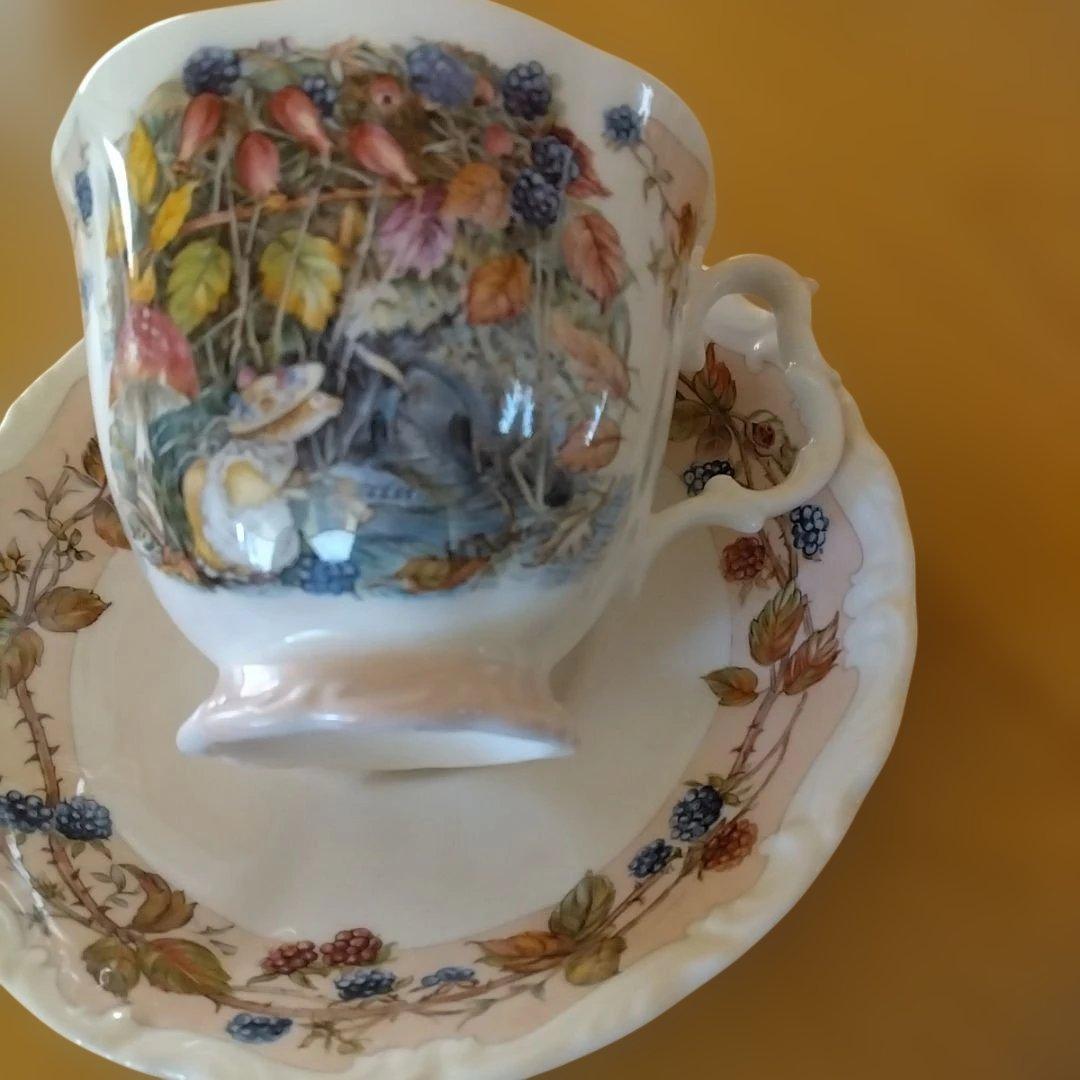 新品　ロイヤルドルトン ブランベリー ヘッジ 　カップソーサー4客 プレート２枚