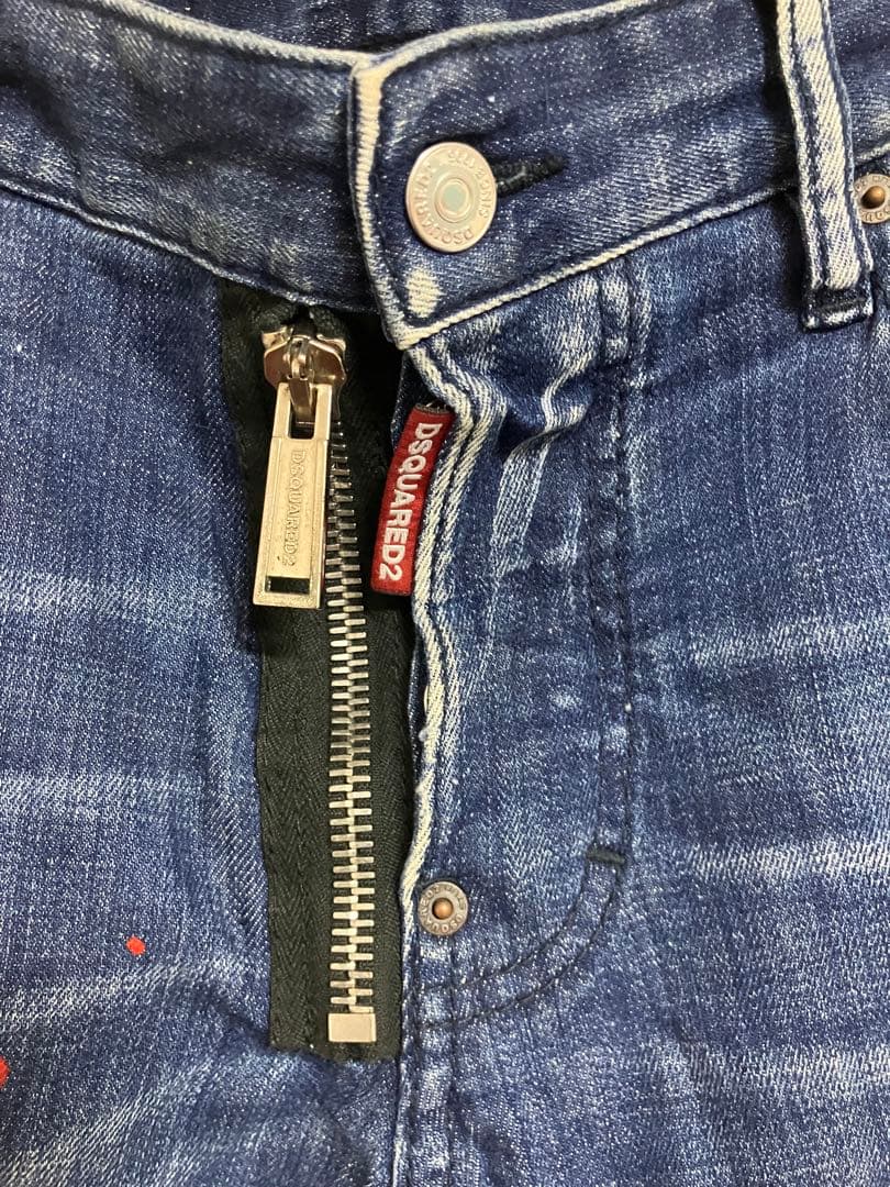 DSQUARED2 ディースクエアードSKATER スケーター ダメージペイント