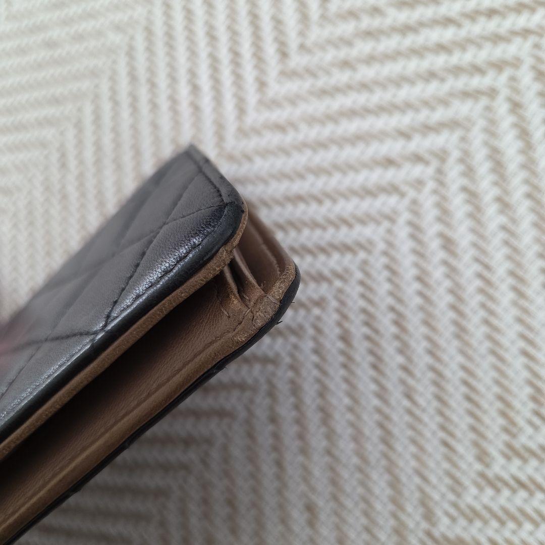 CHANEL マトラッセ ブラック 長財布 黒 キャビアスキン