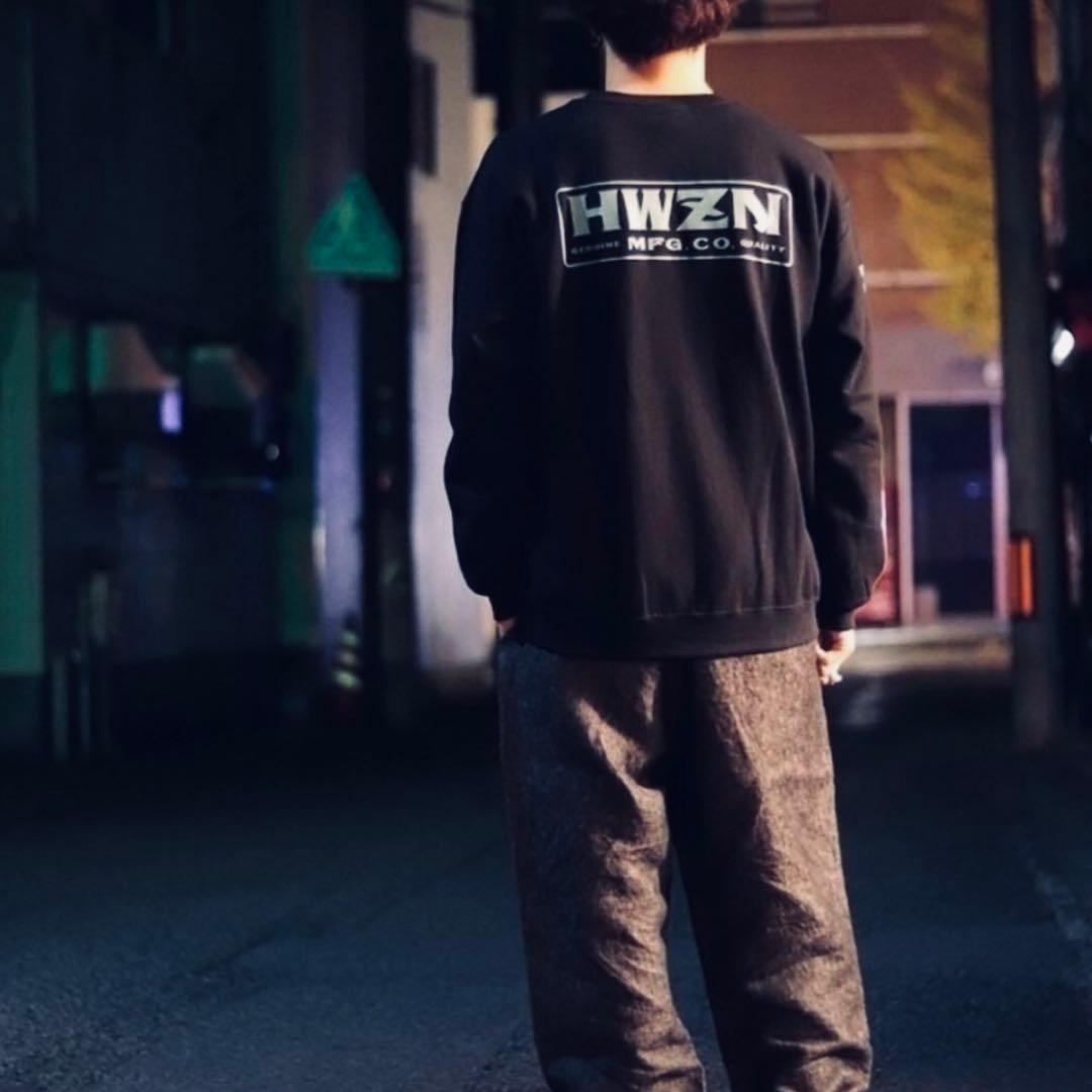 HWZN BROSS ハウゼンブロス ボックス ロゴ スウェット トレーナー