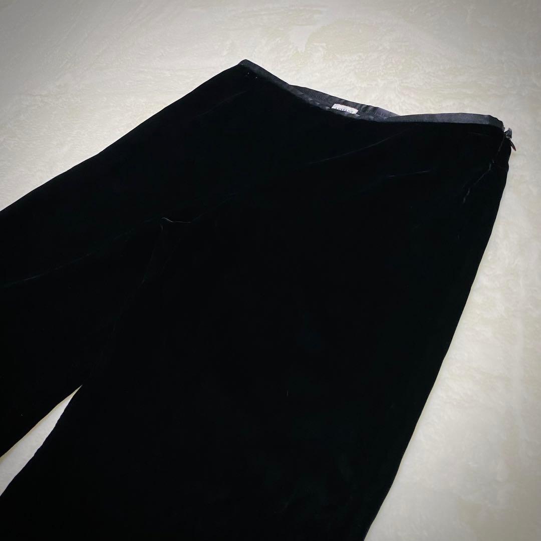 アルマーニ コレツィオーニ【最高級ベロア】セットアップ スーツ ブラック 光沢