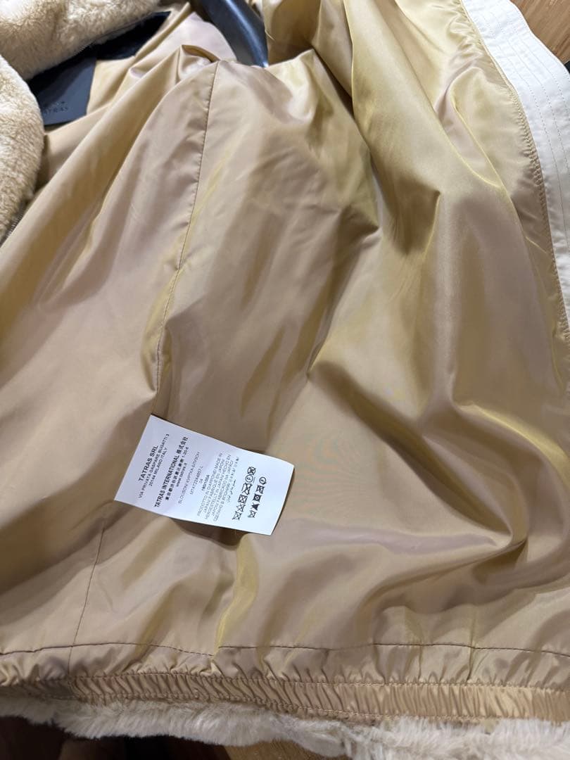 新品　タトラス　エコファーブルゾン　ジャケット　ASTONI ベージュ　メンズ