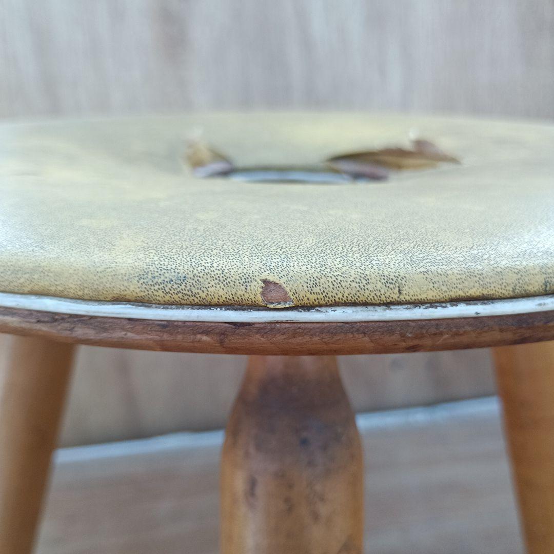 4251）天童木工のリングスツール 丸椅子　昭和レトロ