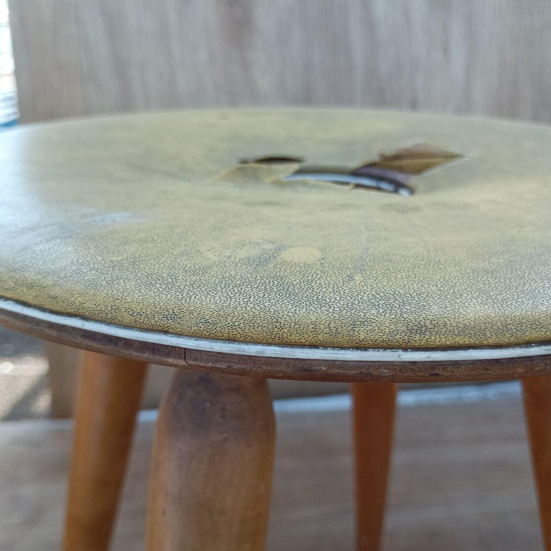 4251）天童木工のリングスツール 丸椅子　昭和レトロ