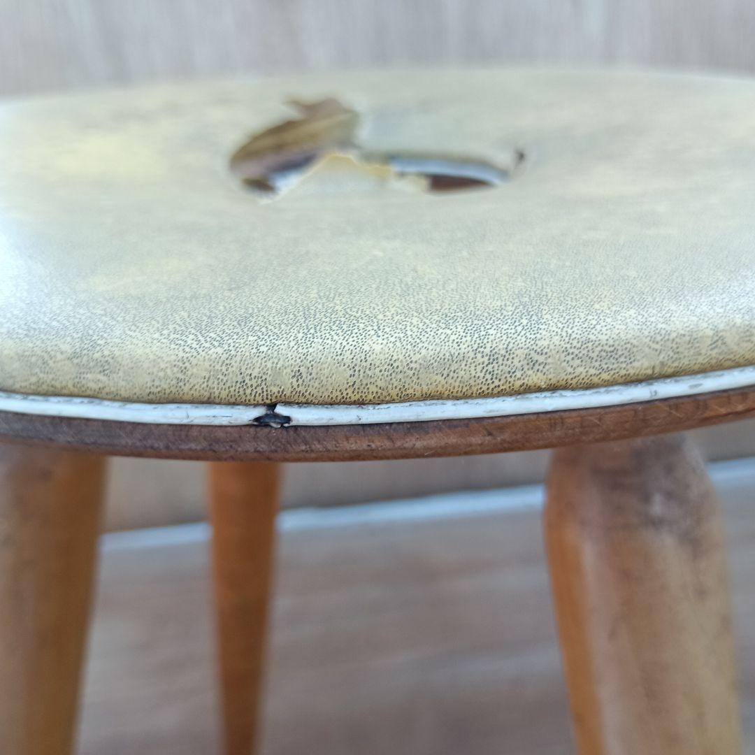 4251）天童木工のリングスツール 丸椅子　昭和レトロ