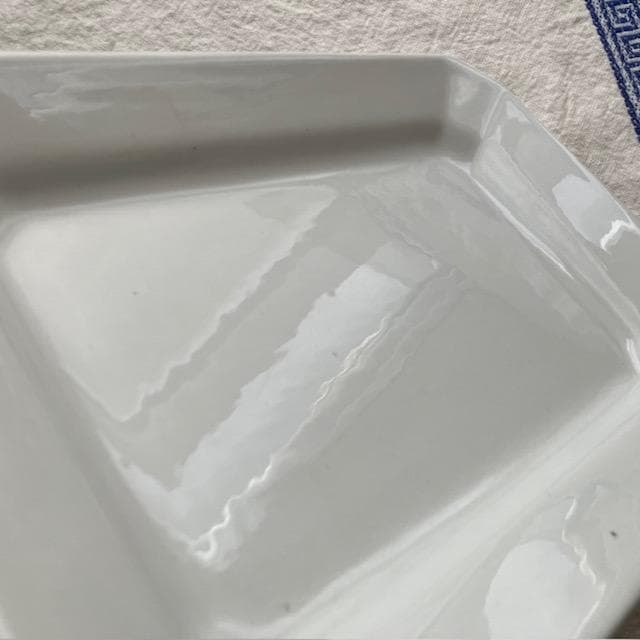 レア小◆リュネヴィルオクトゴナルレクタングル皿クレイユモントロー雅姫サルグミンヌ