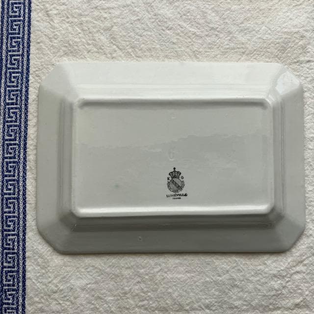 レア小◆リュネヴィルオクトゴナルレクタングル皿クレイユモントロー雅姫サルグミンヌ