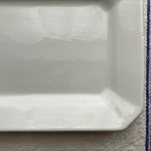 レア小◆リュネヴィルオクトゴナルレクタングル皿クレイユモントロー雅姫サルグミンヌ