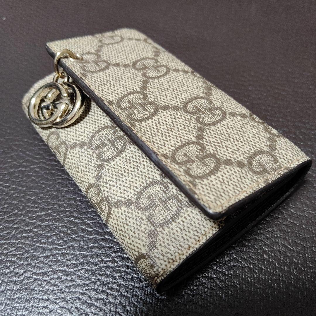 《未使用》Gucci　グッチ　チャーム　GGパターン　モノグラム　キーケース