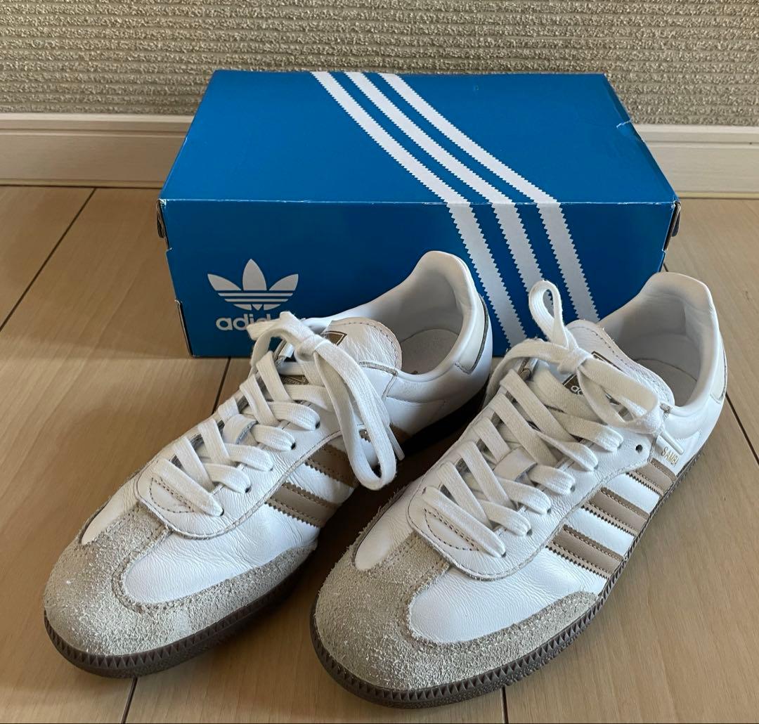 adidas サンバSAMBA OG B75806 ベージュ24.5㎝