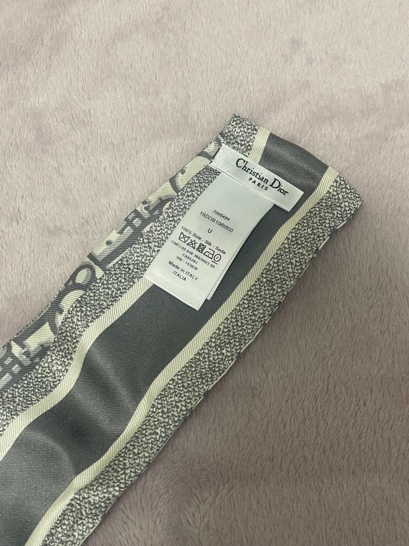 CHRISTIAN DIOR ミッツァスカーフ グレー ディオール