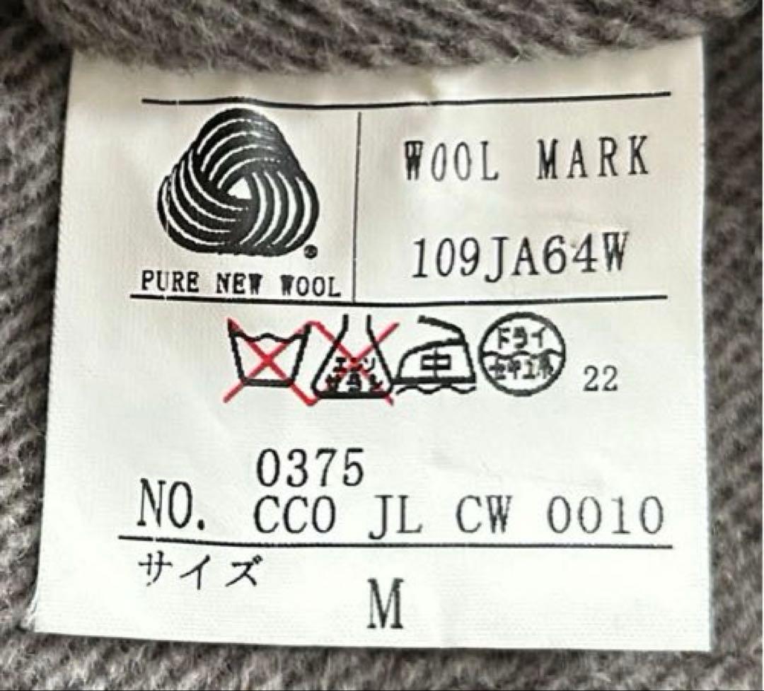 ジョセフアブード アンゴラ 羊毛 カシミヤ ハーフコート グレー Mメンズ