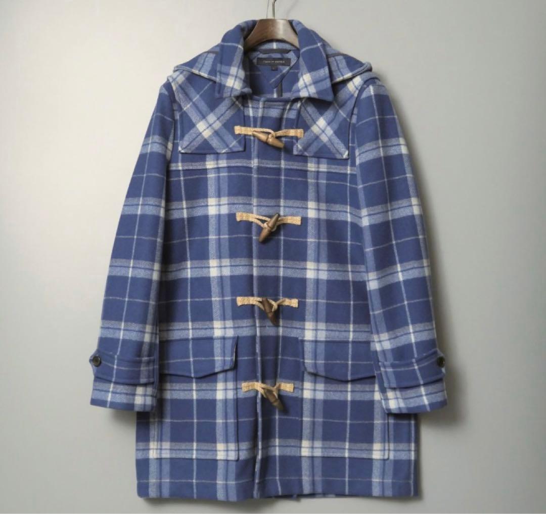 トミーヒルフィガー チェック柄 ダッフルコート - メルカリ