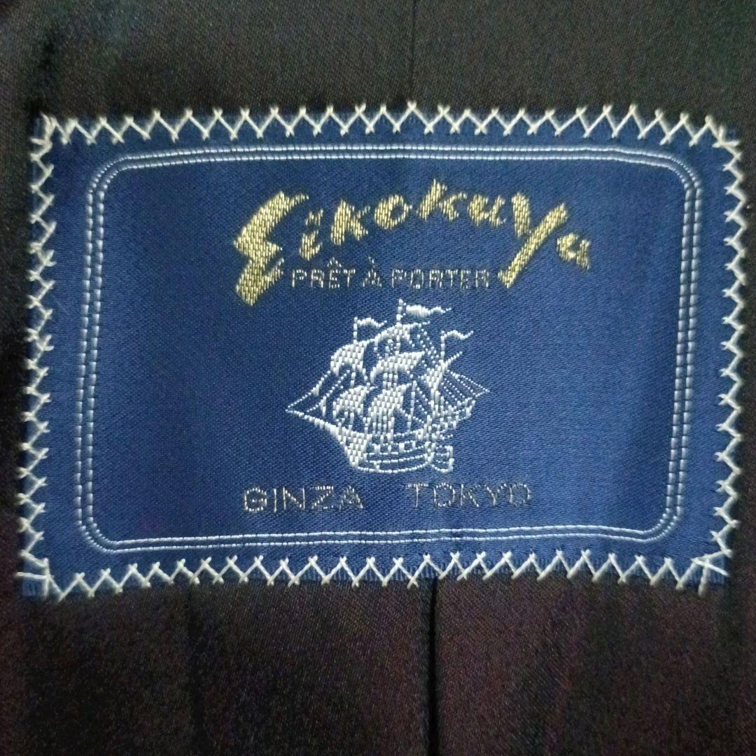 最高級✨銀座英國屋 英国カシミヤ100% ダブル ステンカラーコート L 黒