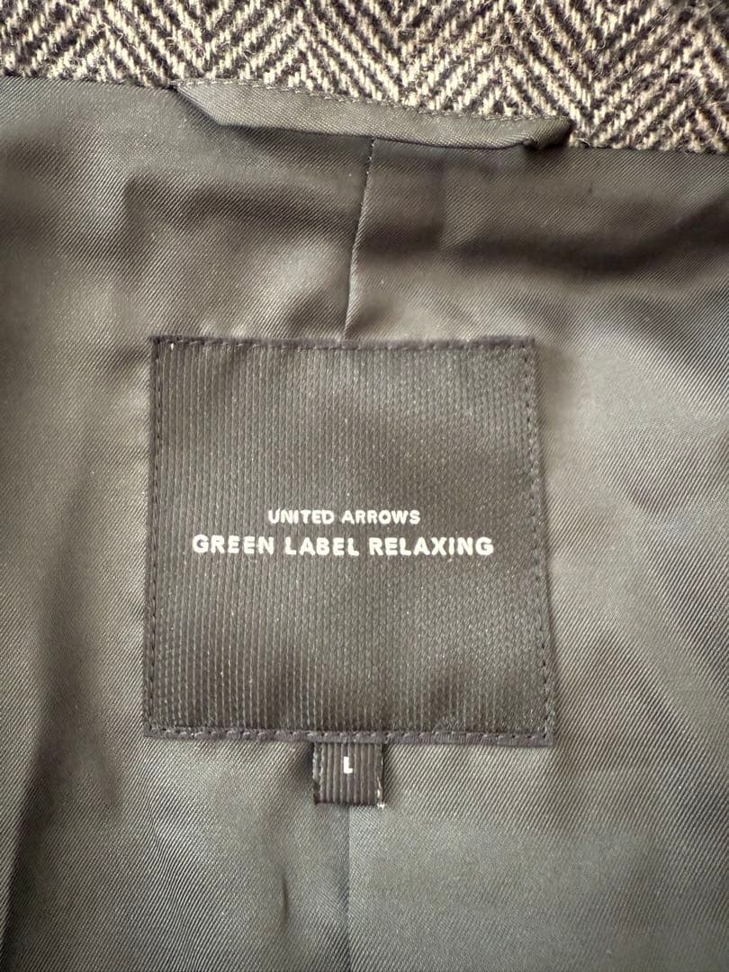 UNITED ARROWS ダブルブレストチェスターコート L グレー