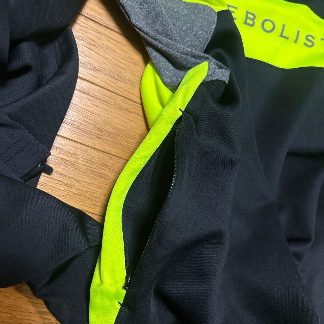 ルースイソンブラ　 黒/蛍光イエロー　サッカーウェア上下セット　L