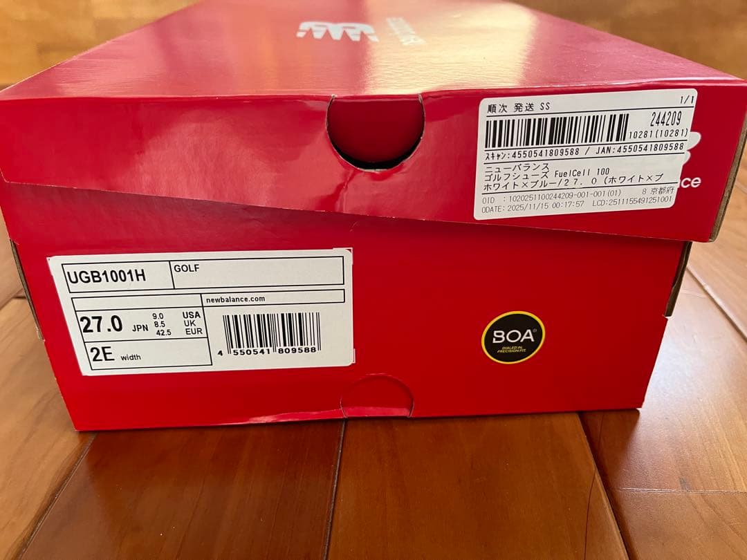 シューズ(男性用) new balance FuelCell 1001 v5 BOA