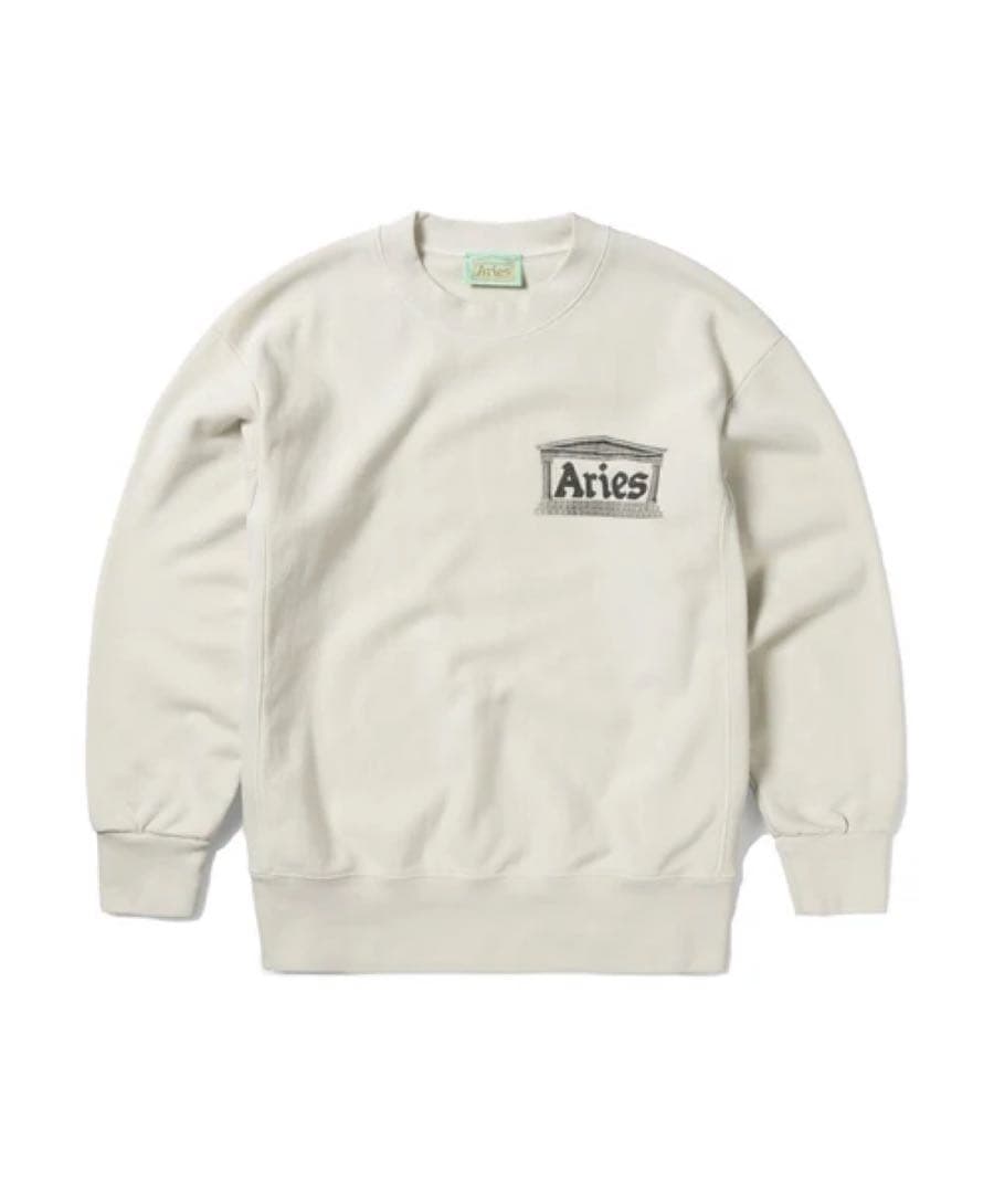 新品未使用 Aries M ホワイトスウェット