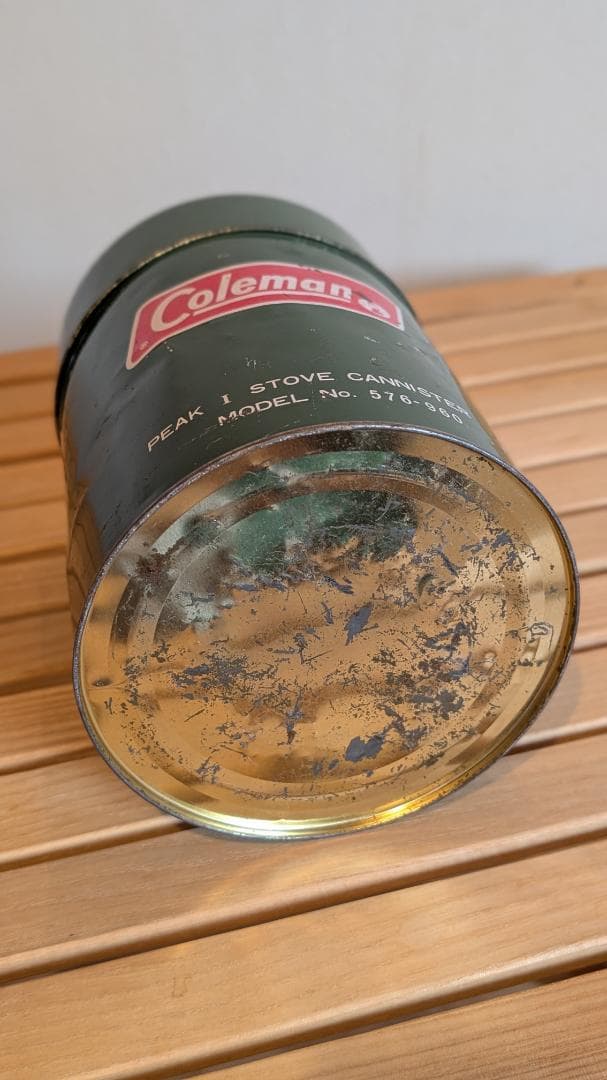 ビンテージ Coleman PEAK 1 ピークワン MODEL 576 収納缶