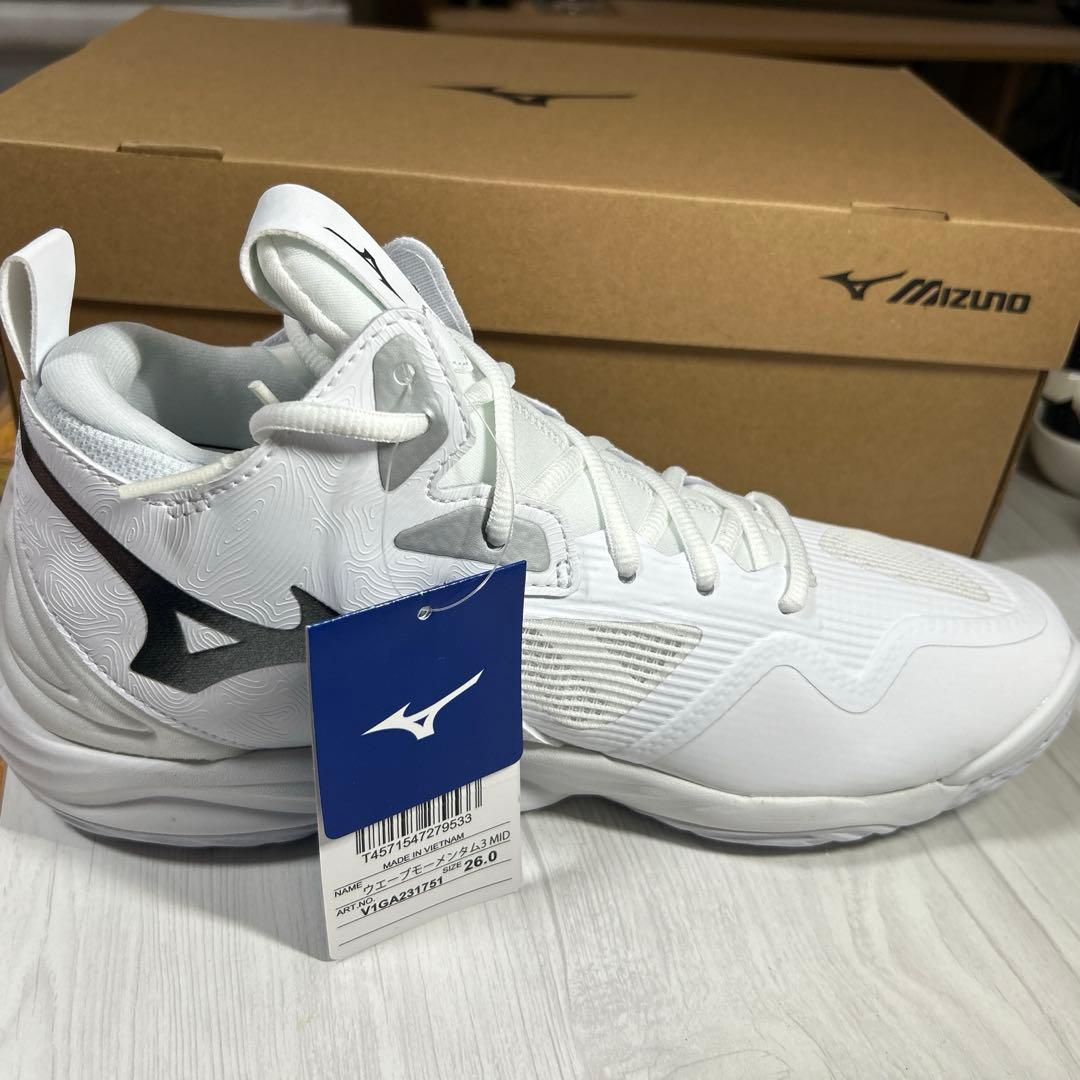 MIZUNO ユニセックス　ウエーブモーメンタム 3 MIDバレーボールシューズ