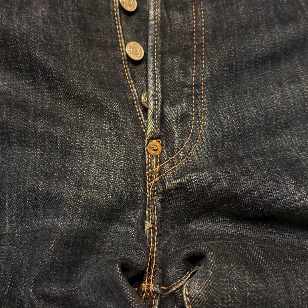 【真紺】LEVI‘S 501XX LVC1937W33鬼ヒゲ ハチノス