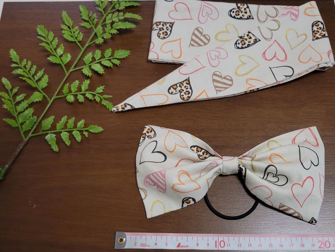 No,233サーキュラーワンピース♪50sスタイル♪ハート柄♪ベルト&リボン付♡