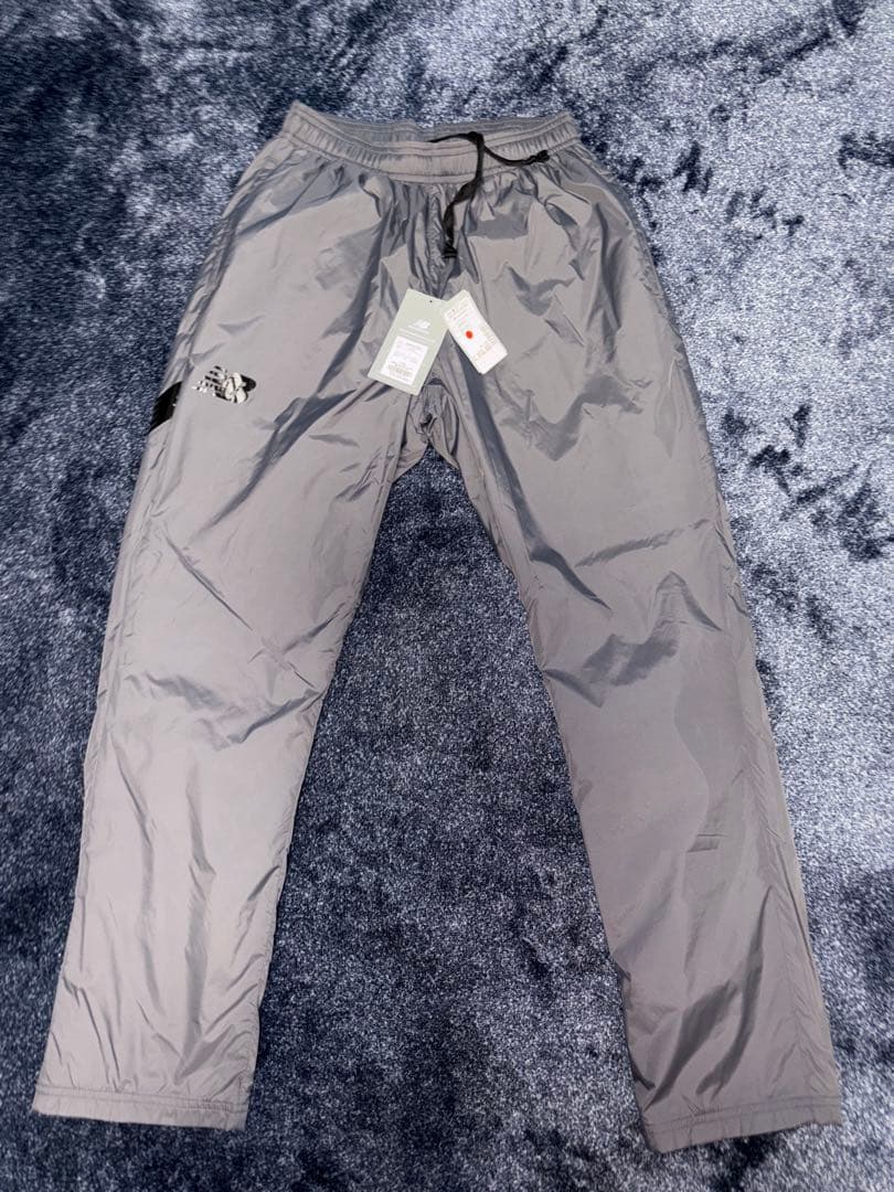 ニューバランス　ウィンドブレーカー グレー ネイビー