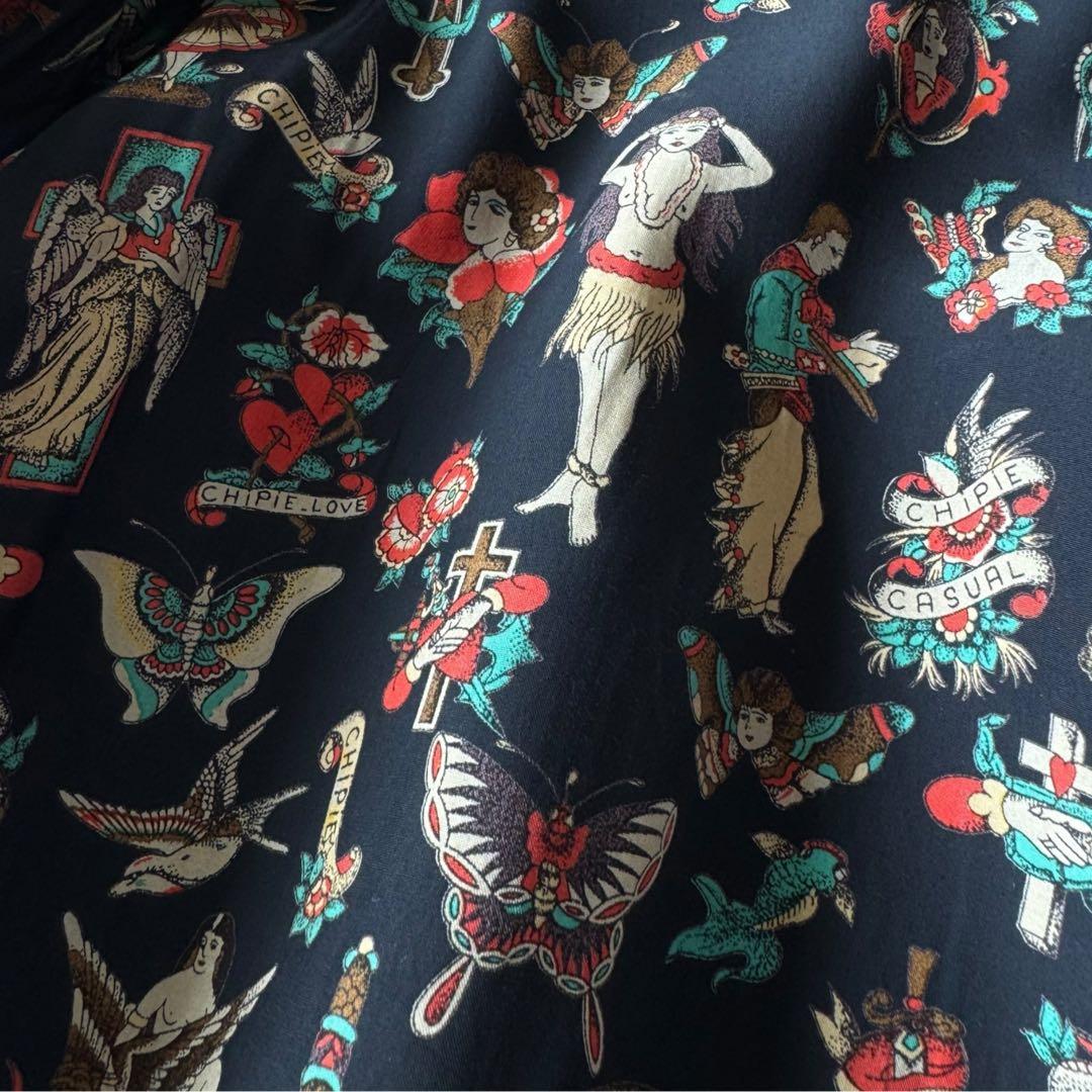 CHIPIE CUIR A-2typeレザージャケット 総柄裏地 ダークブラウン - メルカリ