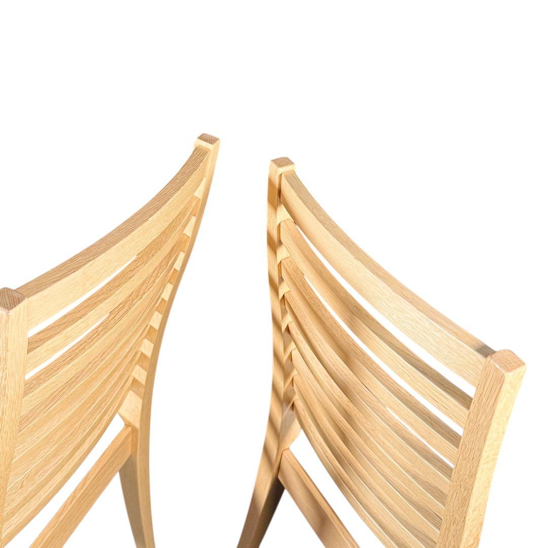 HR820-1 【美品】秋田木工 アキモク　N-005ダイニングチェア 2脚