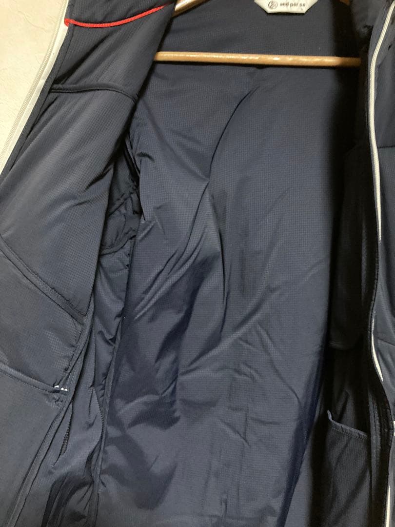 and per se ネイビー ジャケット L
